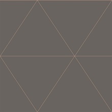 Twilight Taupe Modern Geometric Wallpaper