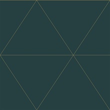 Twilight Teal Dimond Triangle Geometric Wallpaper
