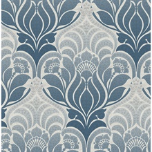 Twill Blue Damask