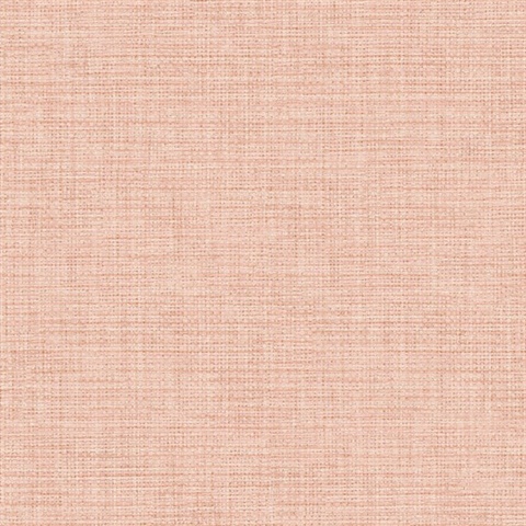 Twine Blush Pink Woven Basketweave Wallpaper