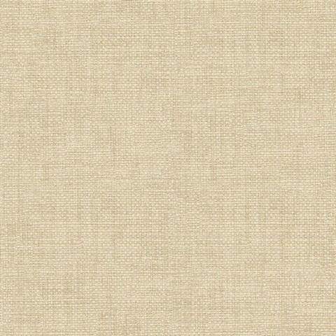 Twine Honey Woven Basketweave Wallpaper