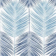 Two Toned Palm Botanical Blue Lagoon Peel and Stick Wallpaper