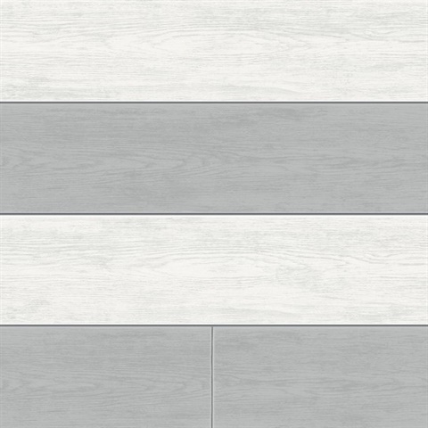 Two Toned Shiplap Argos Grey Peel and Stick Wallpaper