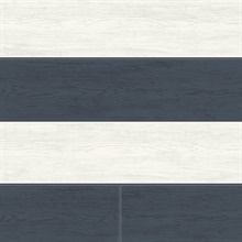 Two Toned Shiplap Navy Blue Peel and Stick Wallpaper