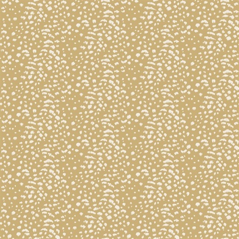 Ula Mustard Cheetah Spot Wallpaper