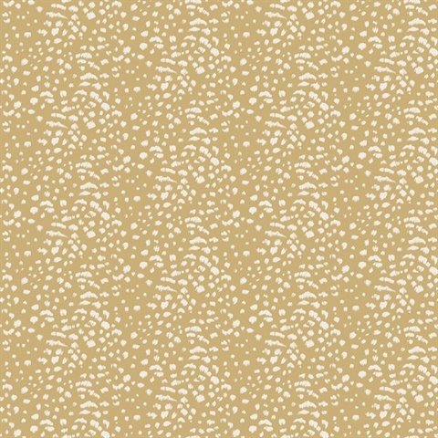 Ula Mustard Cheetah Spot Wallpaper