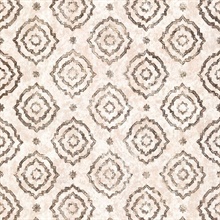 Uma Rose Gold Star Medallion Wallpaper