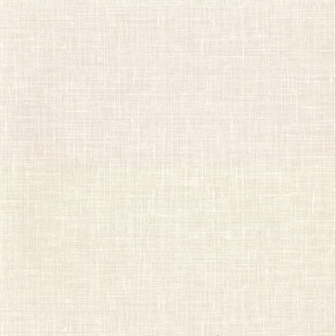 Upton Cream Faux Linen Wallpaper