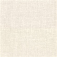 Upton Cream Faux Linen Wallpaper