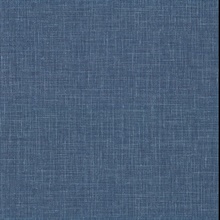 Upton Indigo Faux Linen Vinyl Wallpaper