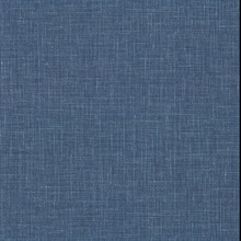 Upton Indigo Faux Linen Vinyl Wallpaper