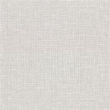 Upton Light Grey Faux Linen Vinyl Wallpaper