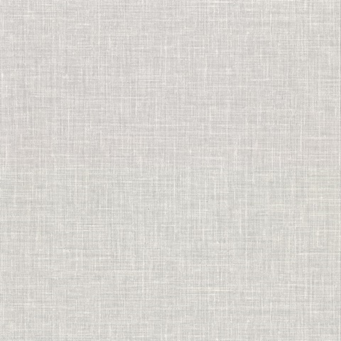 Upton Light Grey Faux Linen Wallpaper