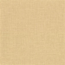 Upton Wheat Faux Linen Vinyl Wallpaper