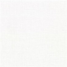 Upton White Faux Linen Vinyl Wallpaper