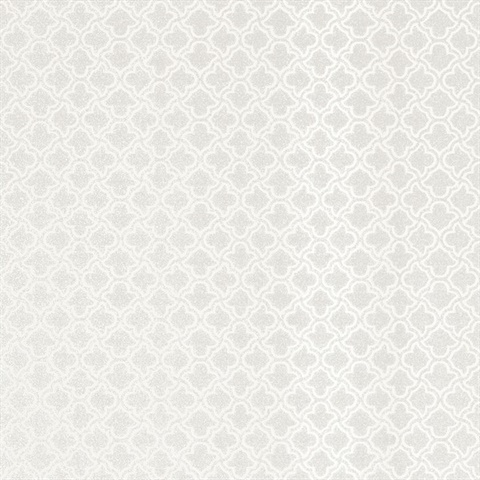 Uptown Glam White Textured Glass Bead Wallpaper
