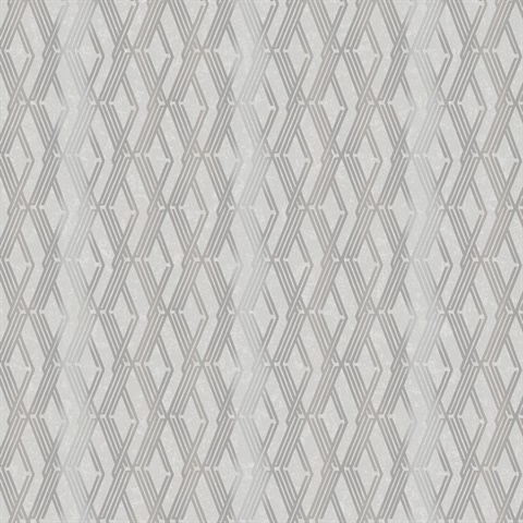 Ushas Taupe Diamond Wallpaper