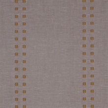 V : Studs And Stripes Vertical Brass on Granite Canvas Linen