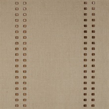 V : Studs And Stripes Vertical Bronze on Natural Burlap Jute