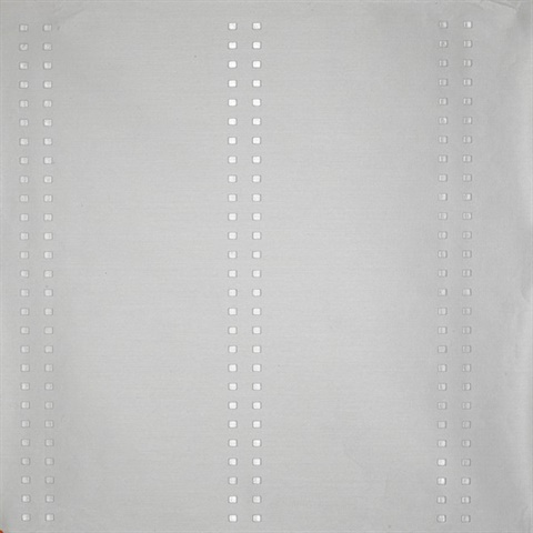 V : Studs And Stripes Vertical Pearl on Silver Peony Sateen and Sateen