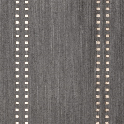 V : Studs And Stripes Vertical Rose Gold on Mink Brown Manila Hemp