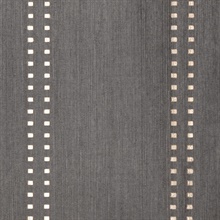 V : Studs And Stripes Vertical Rose Gold on Mink Brown Manila Hemp