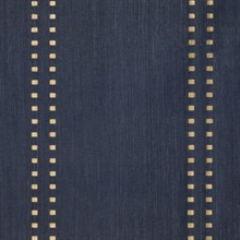 V : Studs And Stripes Vertical Soft Gold on Navy Manila Hemp
