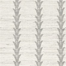 Valentine Clean Linen Textile String Leaf Stripe Wallpaper