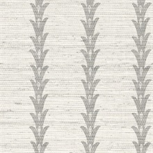 Valentine Clean Linen Textile String Leaf Stripe Wallpaper