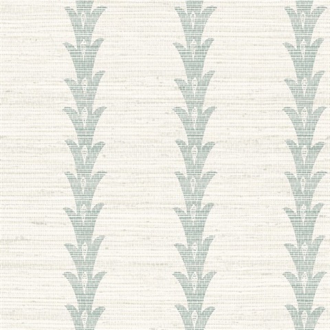 Valentine Seagrass Textile String Leaf Stripe Wallpaper