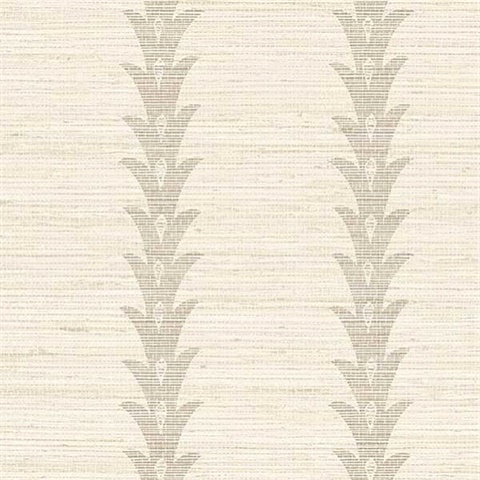 Valentine Wheatfield Textile String Leaf Stripe Wallpaper