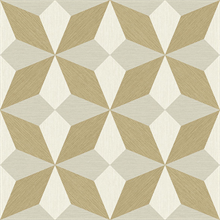 Valiant Beige Faux Grasscloth Geometric Wallpaper