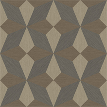 Valiant Multicolor Faux Grasscloth Geometric Wallpaper