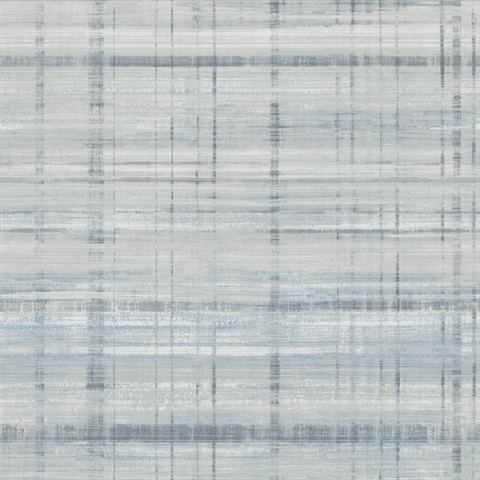 Vanishing Point Blue Striated Wallpaper