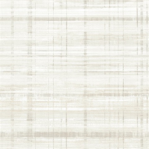 Vanishing Point Dove Striated Wallpaper