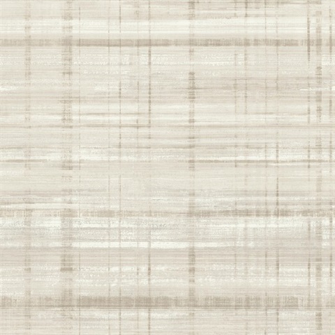 Vanishing Point Neutral Striated Wallpaper