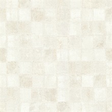 Varak Off-White Checkerboard Wallpaper