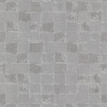 Varak Silver Textured Weathered Boxes Wallpaper