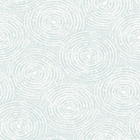 Vatten Light Blue Geometric Wallpaper