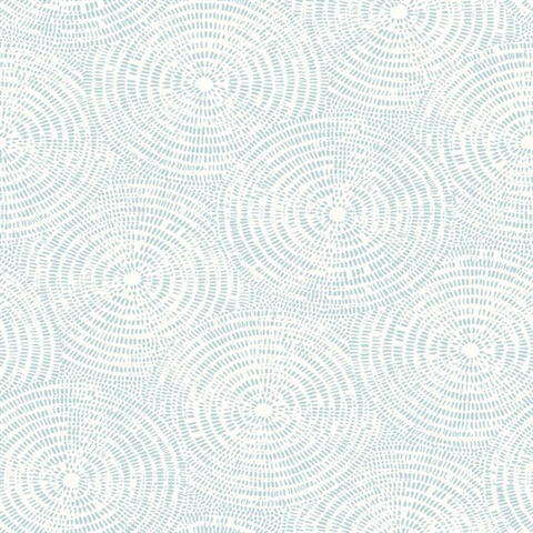 Vatten Light Blue Geometric Wallpaper