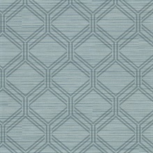Vaughan Teal Geometric Vinyl Wallpaper