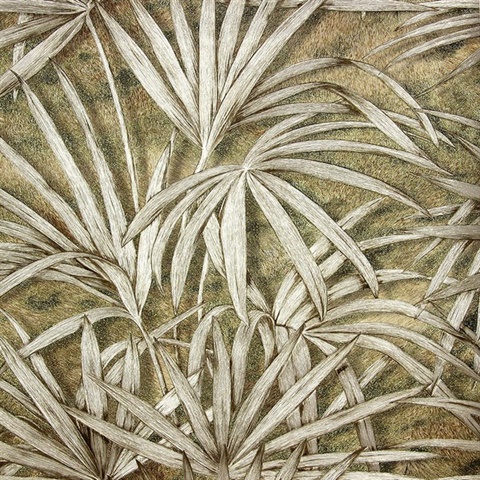 Veneto Brown Palm Tree Wallpaper