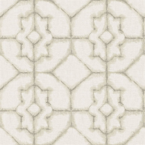 Verandah Beige Modern Abstract Shibori Wallpaper