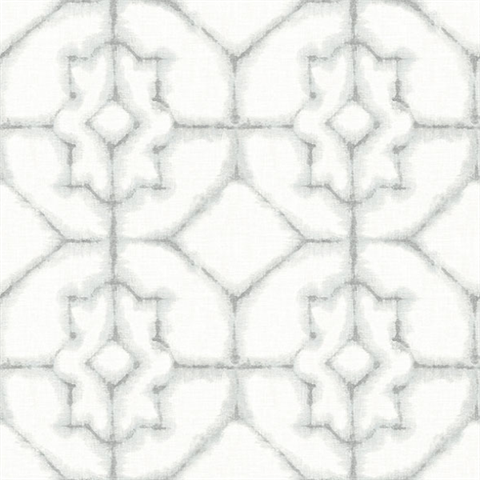 Verandah Grey Modern Abstract Shibori Wallpaper