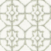 Verandah Moss Modern Abstract Shibori Wallpaper