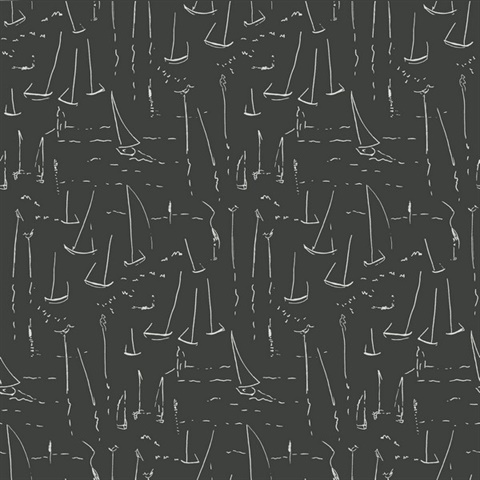 Vermillion Coast Carbon Black Wallpaper