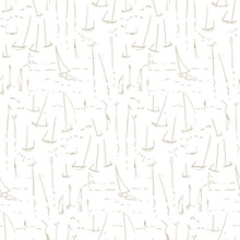 Vermillion Coast Gold Wallpaper