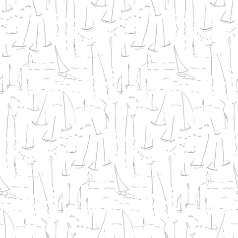 Vermillion Coast Silver Wallpaper