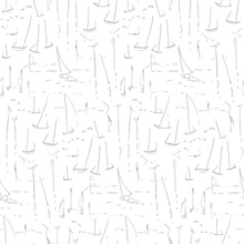 Vermillion Coast Silver Wallpaper