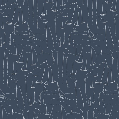 Vermillion Coast Ultramarine Wallpaper